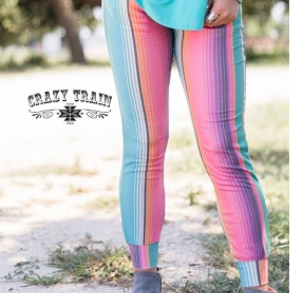 Crazy train serape jogger